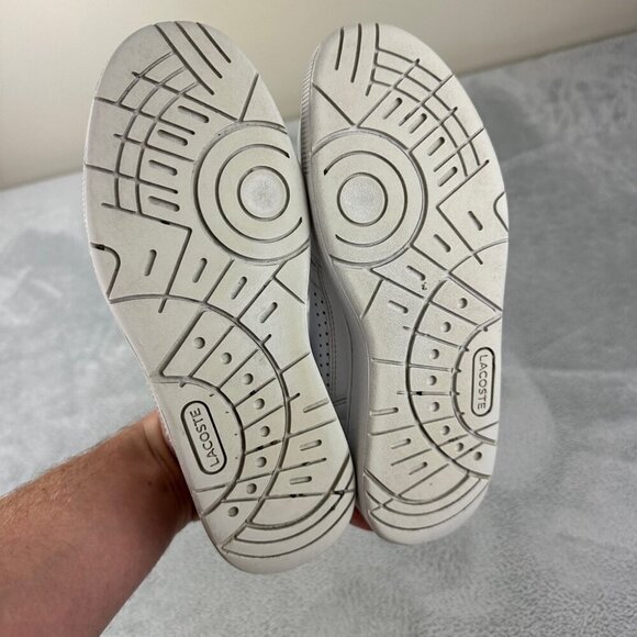 Lacoste White Leather Sneakers women’s Size 8 US/6 UK/39.5 EU - Picture 8 of 12